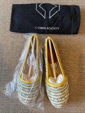 Cobra Society flats made with wool & Leather Brand New ( Size 38)